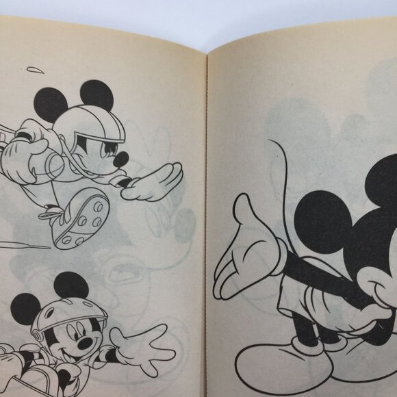 Vtg Set 2 Disney Mickey Mouse Coloring Book Stickers Landoll's Activity Pad Used - Picture 5 of 15